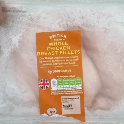 Fotografie - British Fresh Chicken Breast Fillets by Sainsbury's