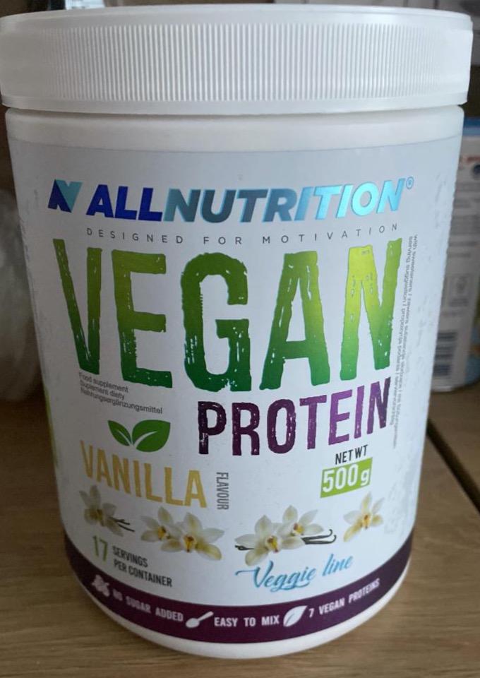 Fotografie - Vegan protein vanilla Allnutrition