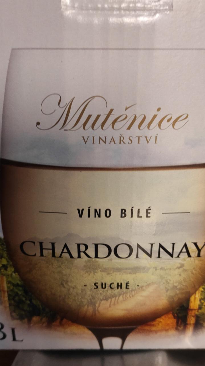 Fotografie - Víno bílé Chardonnay suché Mutěnice vinařství