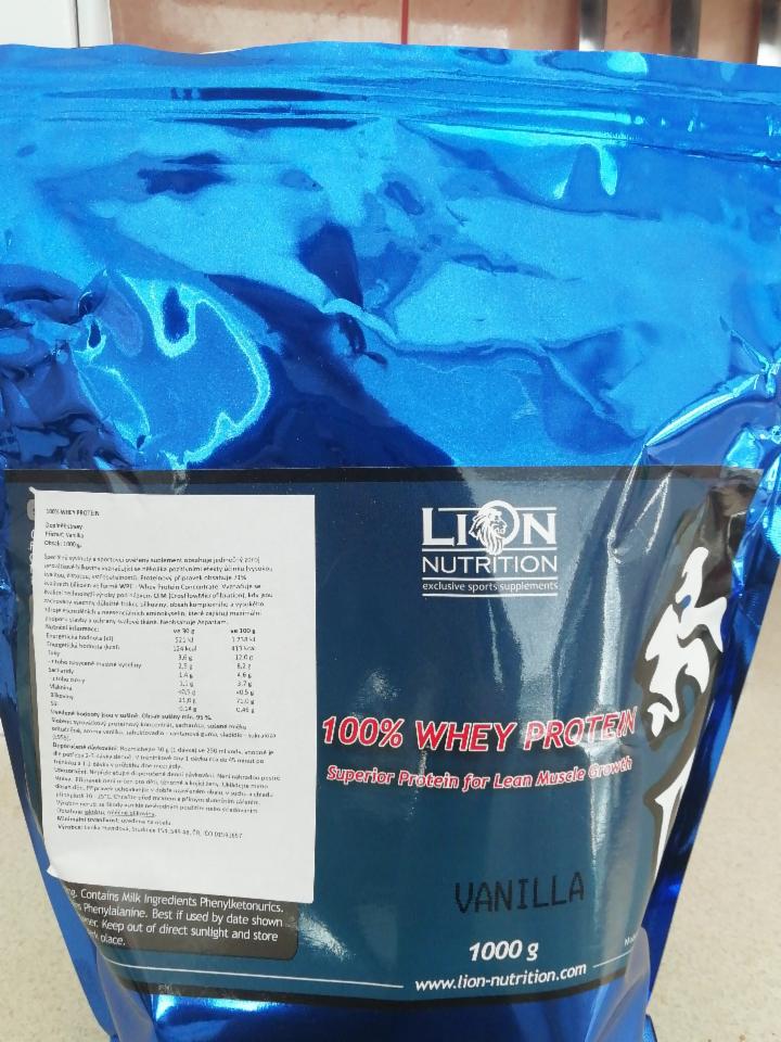 Fotografie - 100% Whey protein Vanilla Lion nutrition