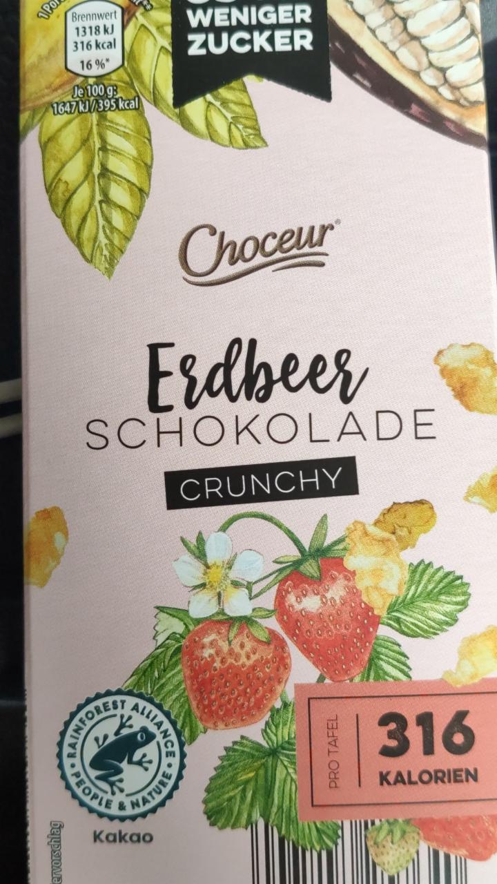 Fotografie - Erdbeer Schokolade Crunchy Choceur