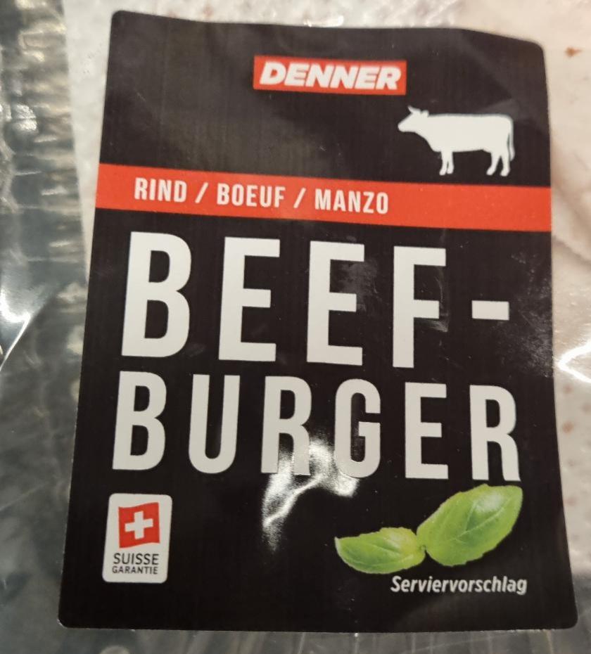 Fotografie - Rind Beef Burger Denner