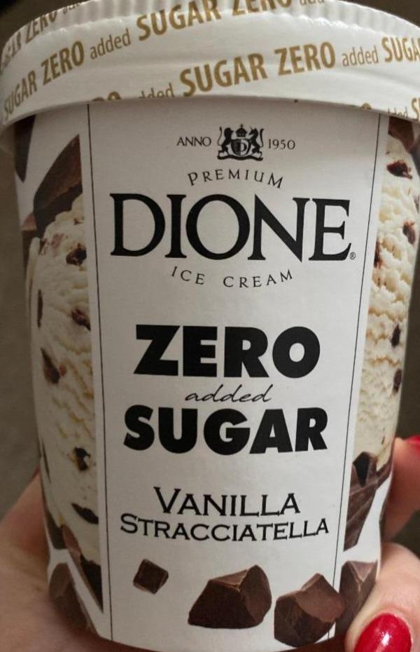 Fotografie - Zero sugar vanilla stracciatella Premium Dione Ice Cream