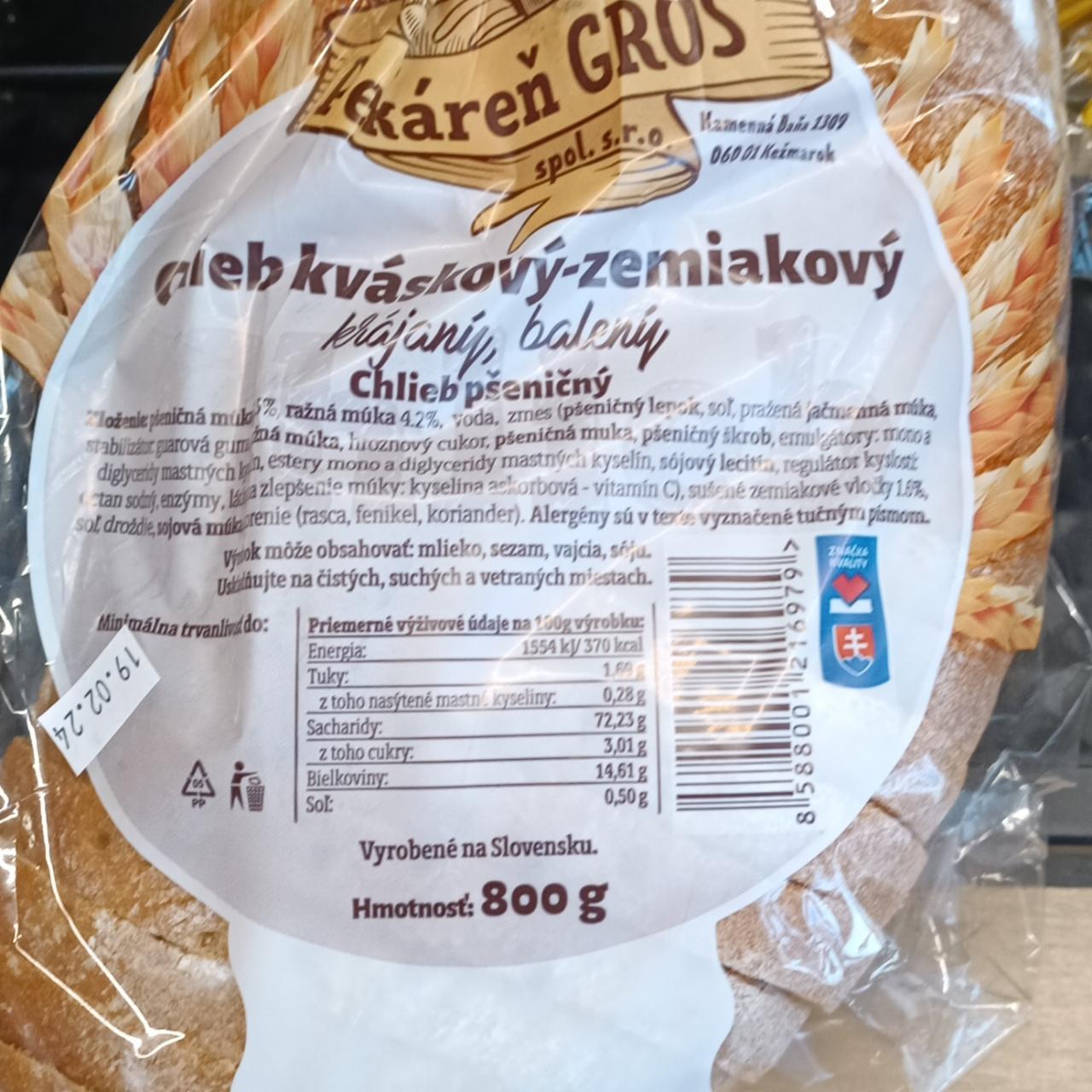 Fotografie - Chlieb kváskový-zemiakový Pekáreň Gros