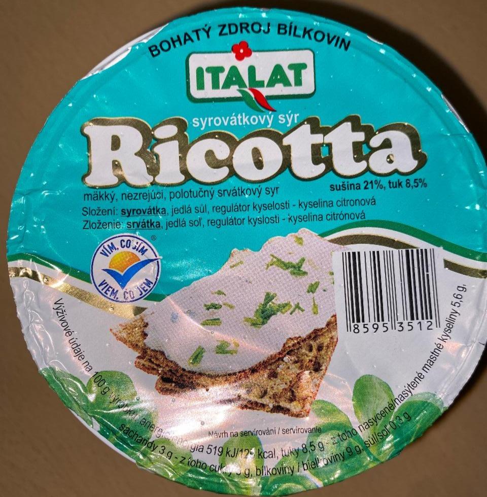 Fotografie - Ricotta syrovátkový sýr Italat