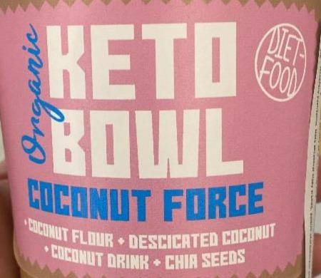Fotografie - Organic Keto Bowl Coconut Force Diet Food