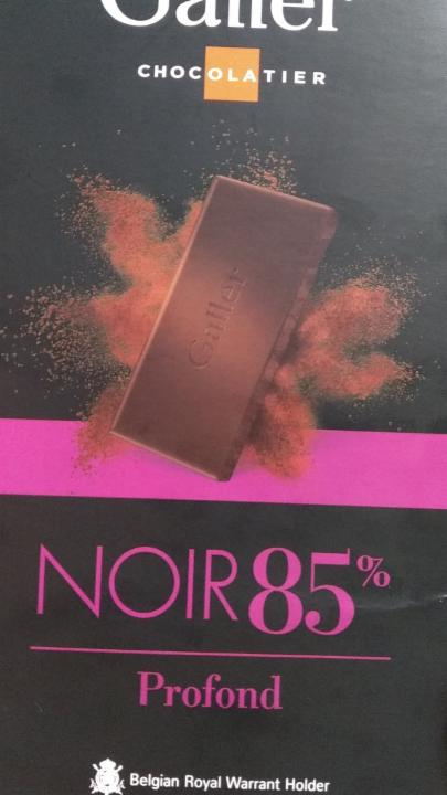 Fotografie - Noir 85% profond Galler chocolatier