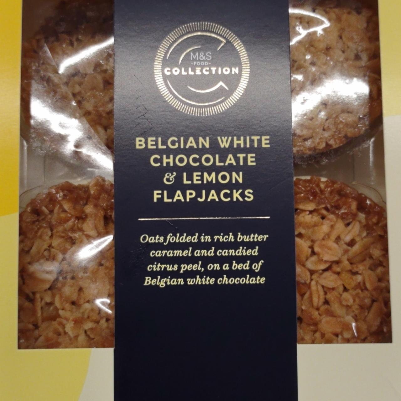 Fotografie - Belgian white chocolate & lemon flapjacks M&S Food Collection