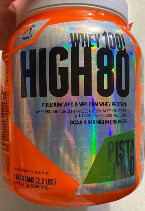 Fotografie - Whey 100! High 80 Pistachio Extrifit