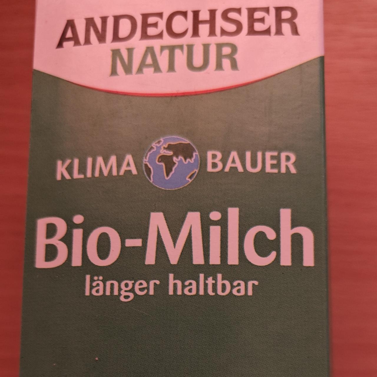 Fotografie - Bio-Milch länger haltbar 3,8% Andechser Natur