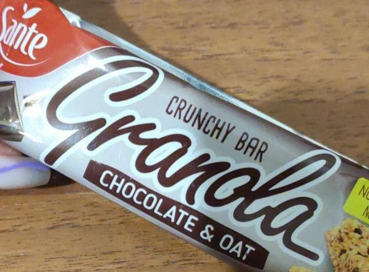 Fotografie - Granola crunchy bar chocolate& oat