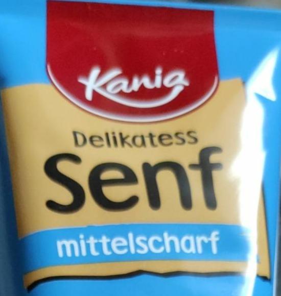 Delikatess senf mittelscharf Kania - kalorie, kJ a nutriční hodnoty