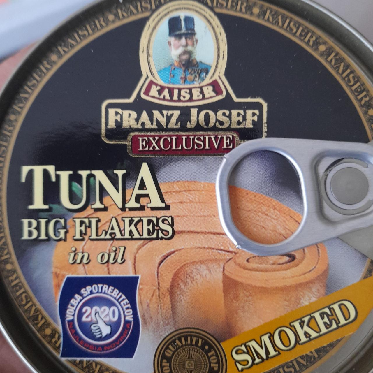 Fotografie - Tuna Big Flakes in sunflower oil with Smoked flavour Kaiser Franz Josef