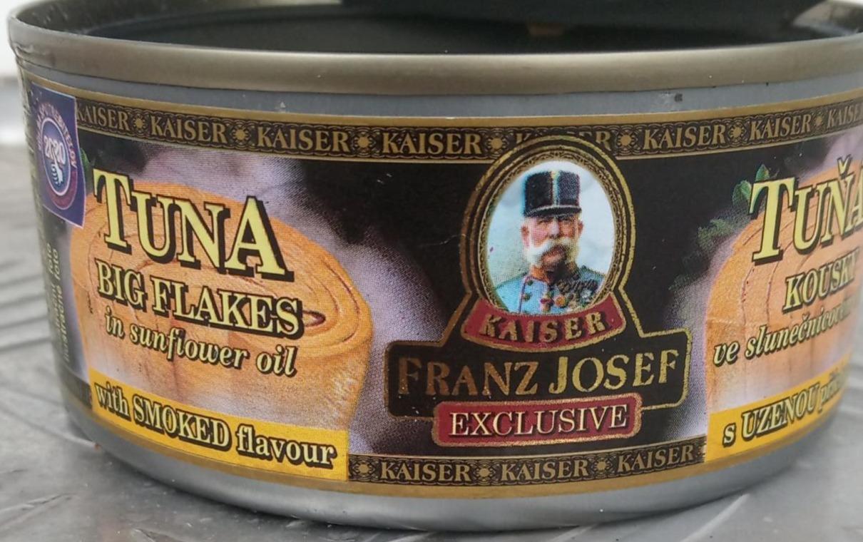 Fotografie - Tuna Big Flakes in sunflower oil with Smoked flavour Kaiser Franz Josef