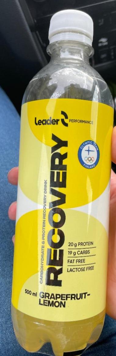 Fotografie - Carbohydrate & Protein Recovery drink Grapefruit-Lemon Leader
