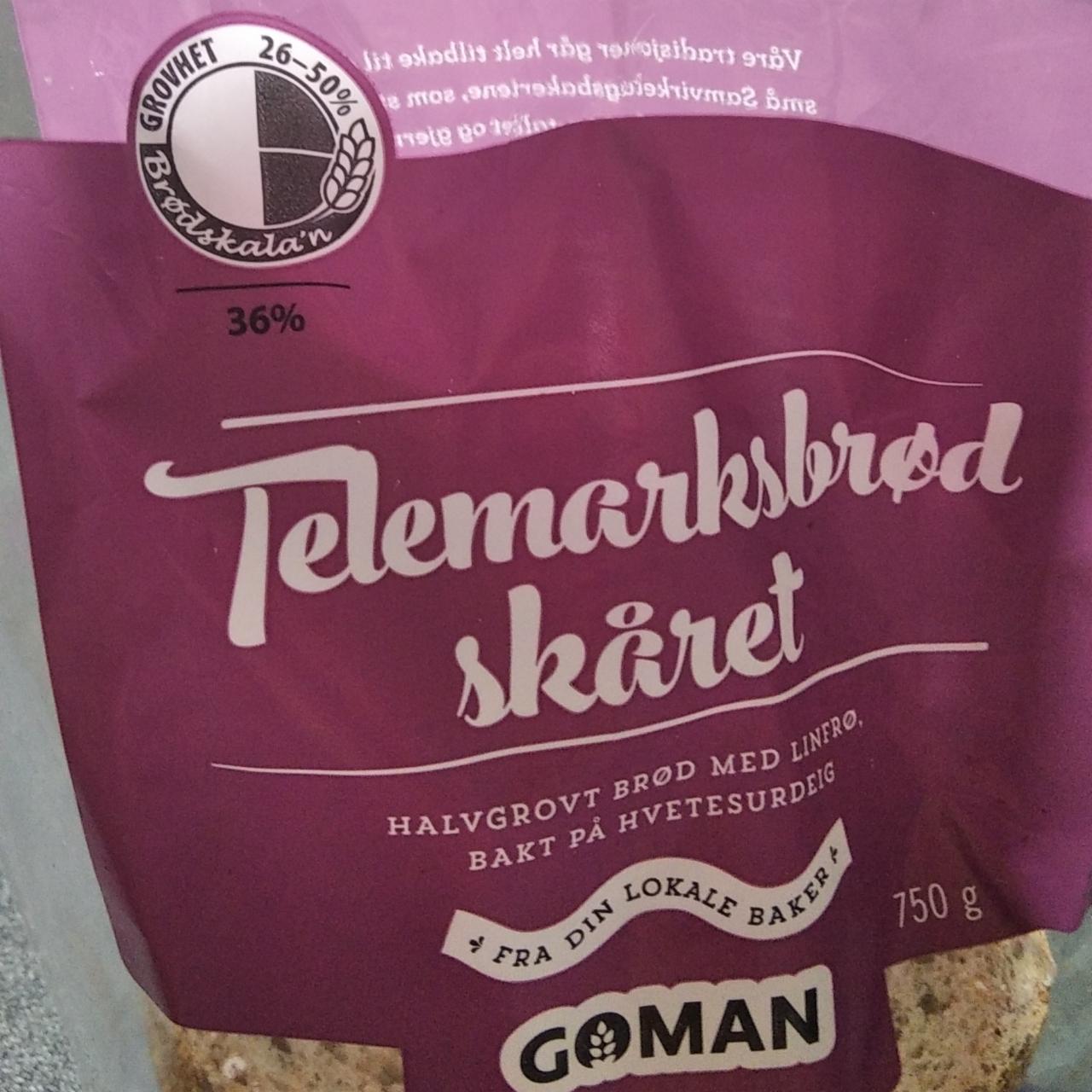 Fotografie - Telemarksbrød skåred Goman
