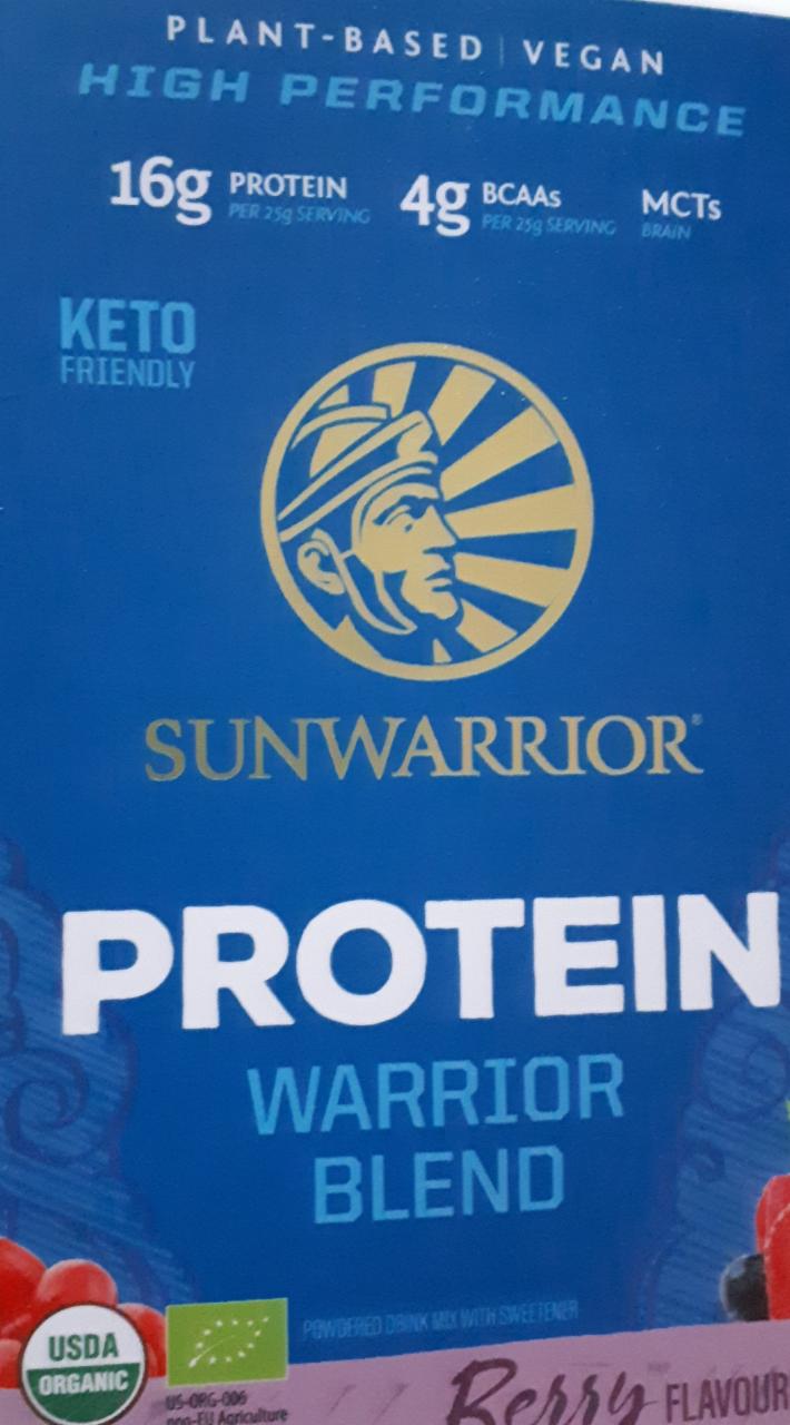 Fotografie - Protein Warrior Blend Berry Sunwarrior