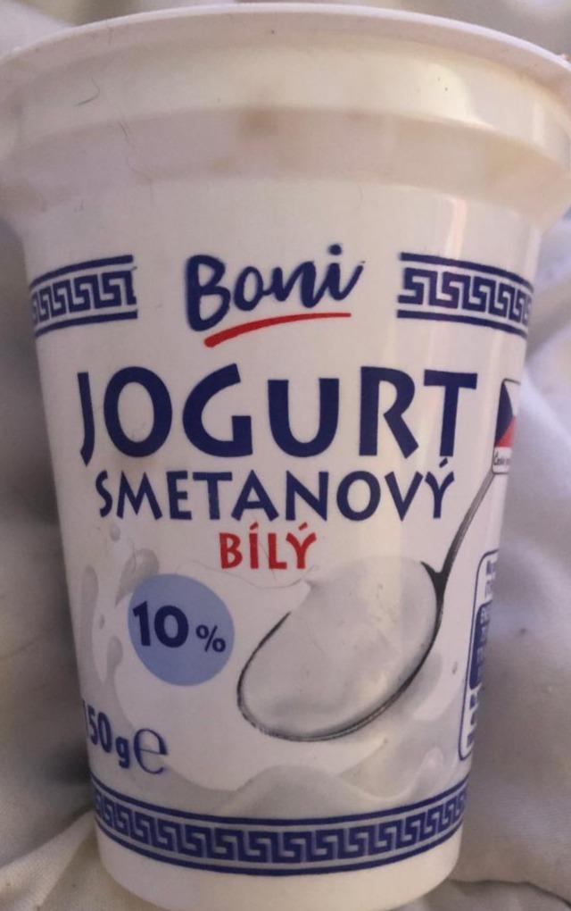 Fotografie - Jogurt smetanový bílý 10% Boni