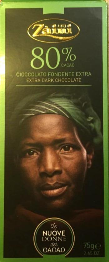 Fotografie - 80% extra dark chocolate Zaini