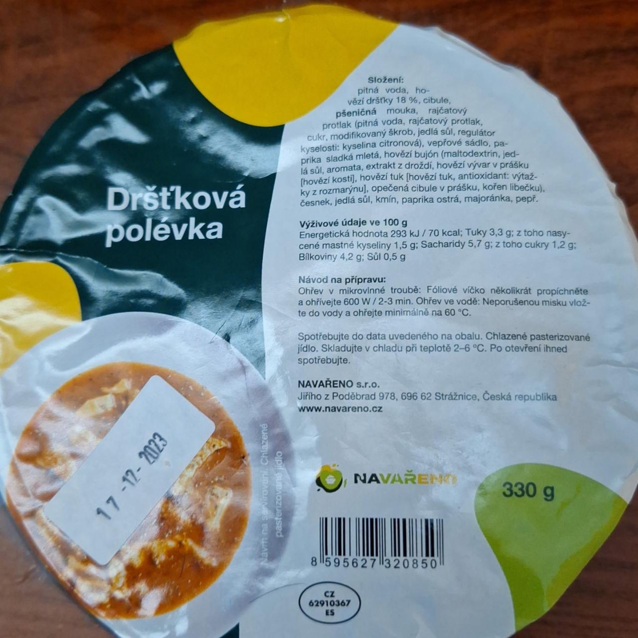 Fotografie - Dršťková polévka Navařeno