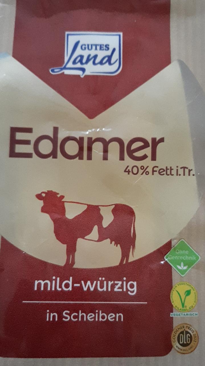 Fotografie - Edamer 40% Fett mild-würzig Gutes Land