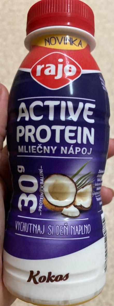 Fotografie - Active Protein mliečny nápoj kokos Rajo