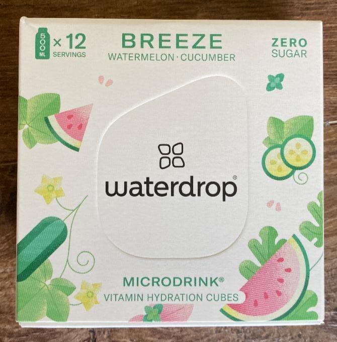Fotografie - Microdrink BREEZE Watermelon Cucumber Zero sugar Waterdrop