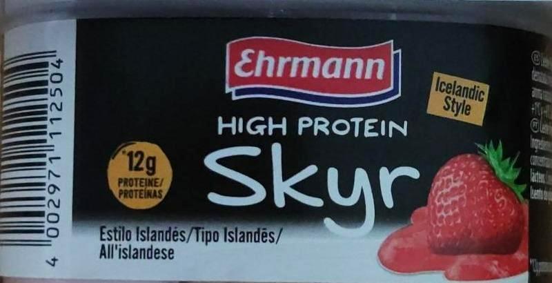 Fotografie - High Protein Skyr Strawberry Ehrmann