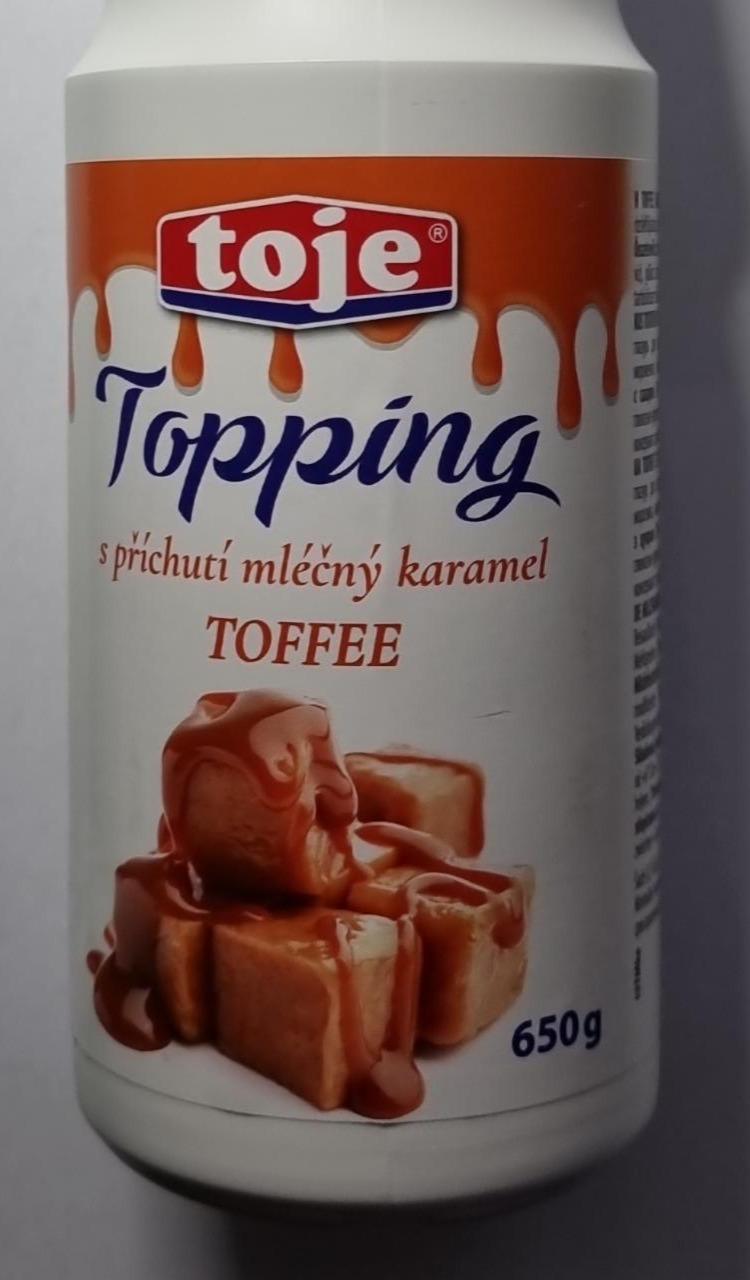 Fotografie - Topping s příchutí mléčný karamel Toffee Toje