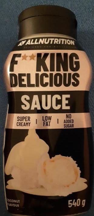 Fotografie - F**king delicious sauce coconut flavour Allnutrition 