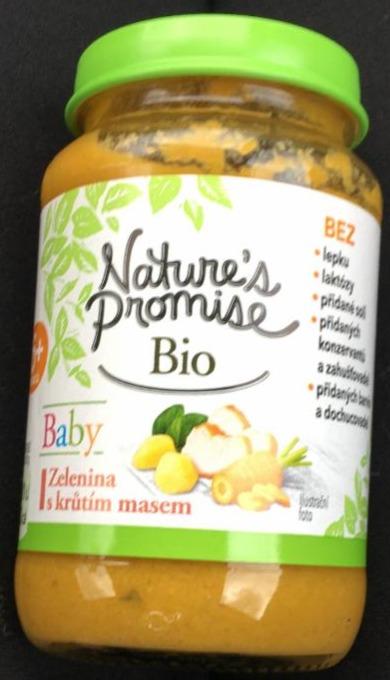 Fotografie - Bio Baby Zelenina s krůtím masem Nature's Promise