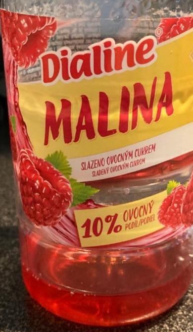 Fotografie - DIA sirup malina s ovocným cukrem Dialine