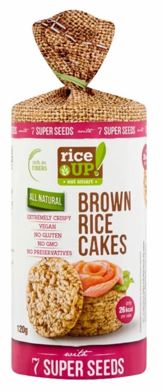 Fotografie - Brown rice cakes with 7 super seeds Rice up!