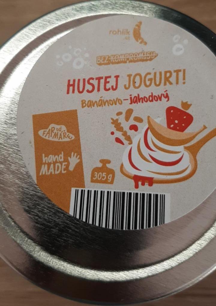 Fotografie - Hustej jogurt Banánovo-jahodový Rohlik.cz