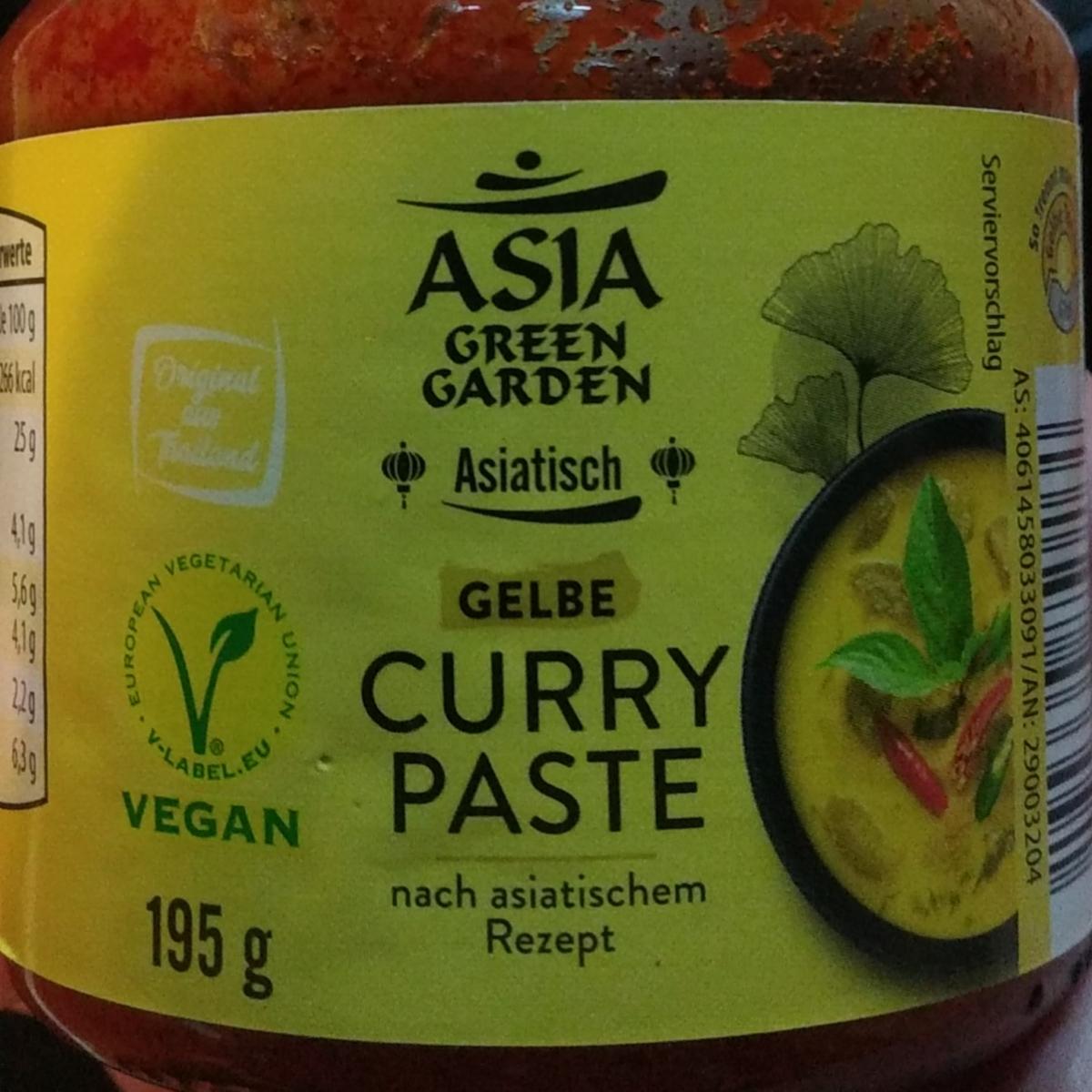 Fotografie - Gelbe Curry Paste Asia Green Garden