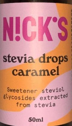 Fotografie - Stevia drops caramel Nick´s