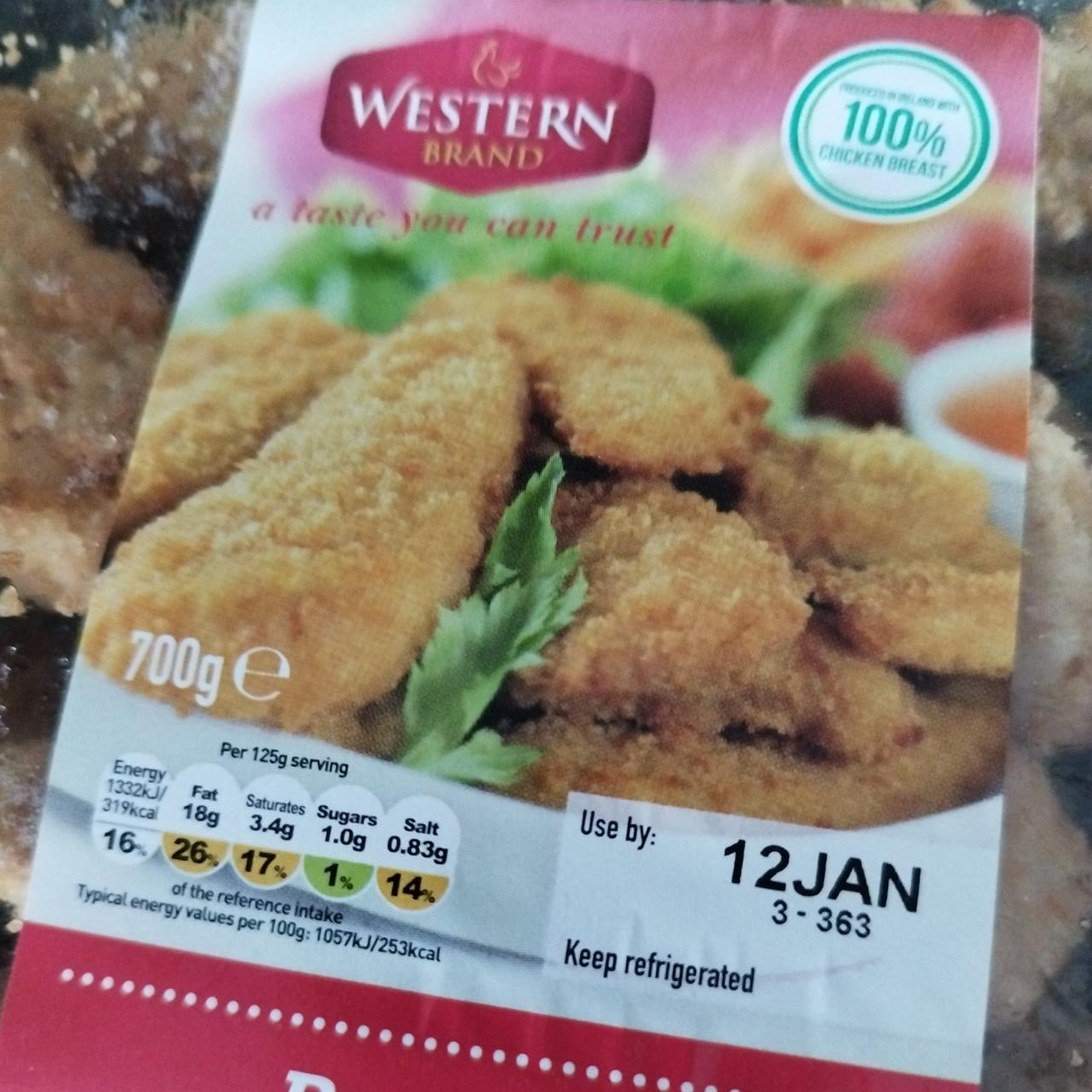 Fotografie - Breaded Chicken Goujons Western Brand