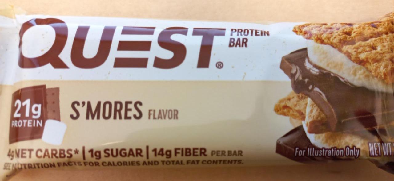 Fotografie - Quest bar Protein bar S'Mores flavour