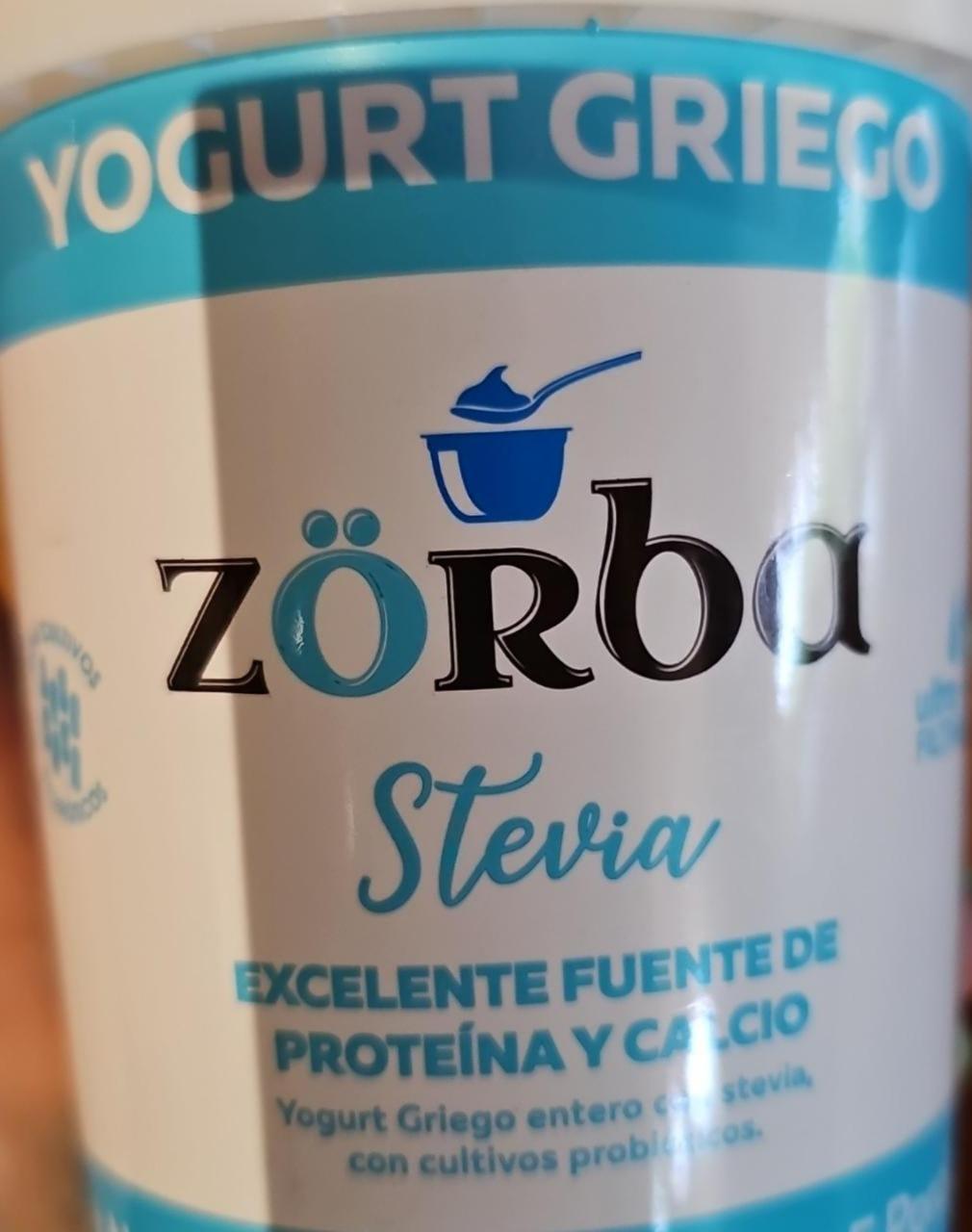 Fotografie - Yogurt griego Stevia Zörba
