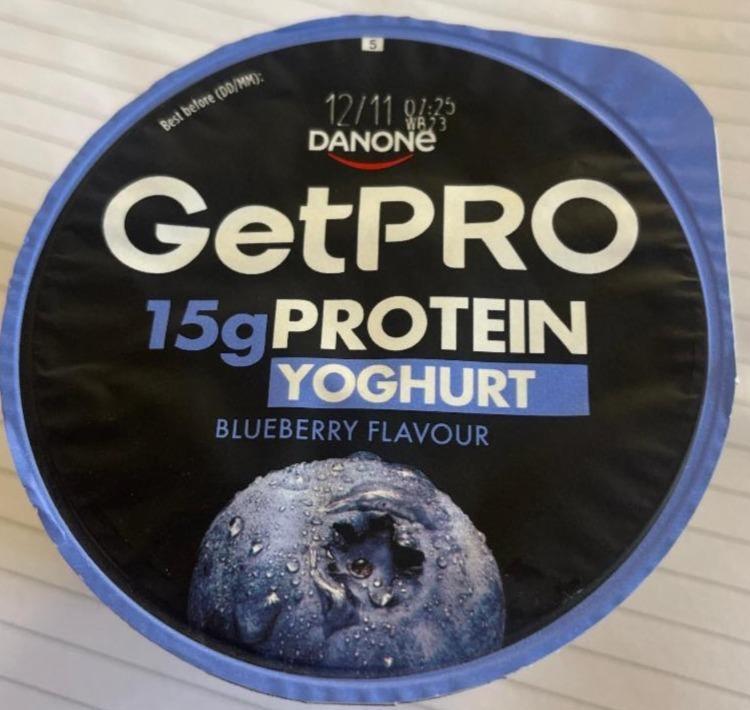 Fotografie - GetPro 15g Protein Yoghurt Blueberry Flavour Danone