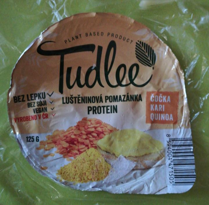 Fotografie - Luštěninová pomazánka protein, čočka, kari, quinoa Tudlee