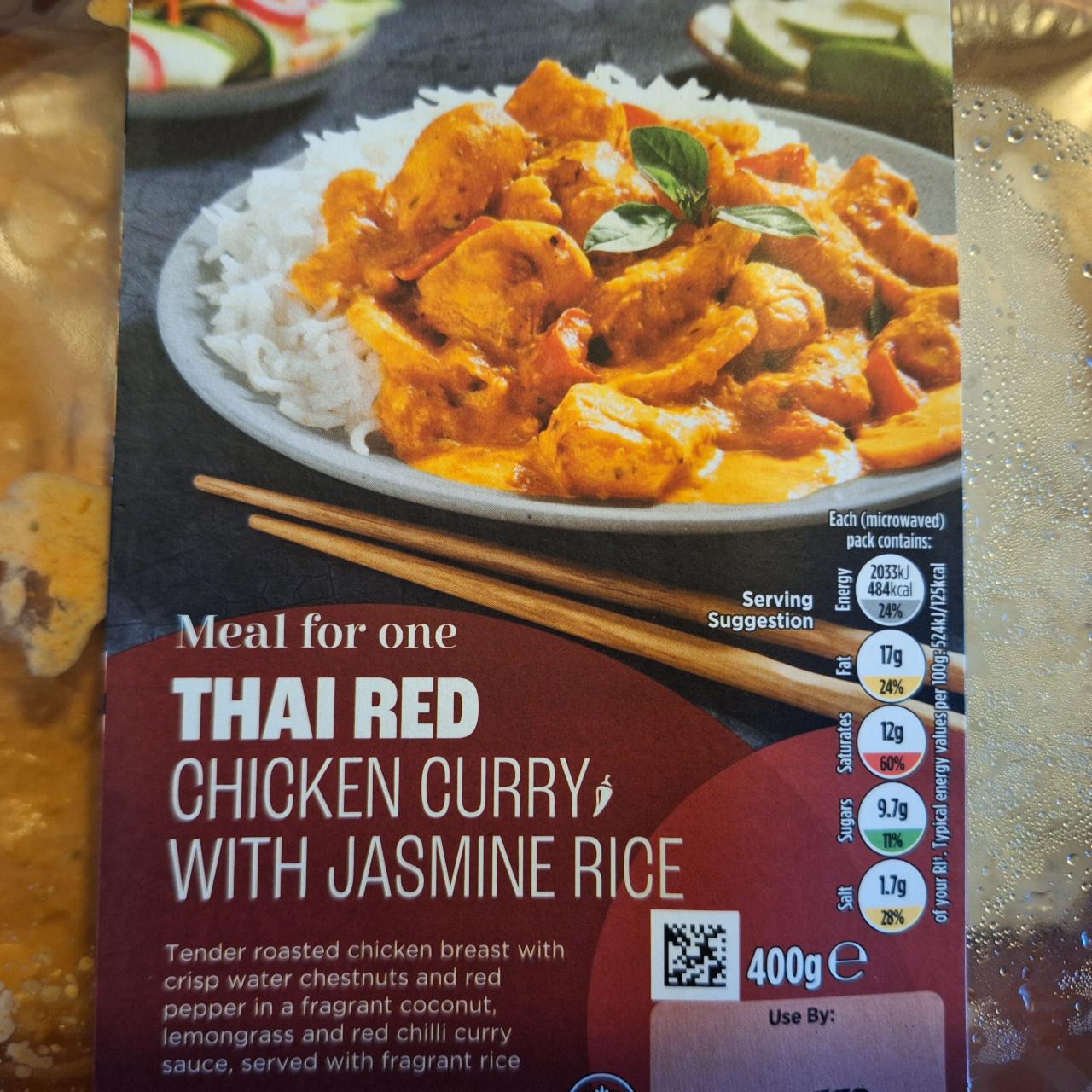 Fotografie - Meal for one Thai Red Curry with Jasmine Rice Asda
