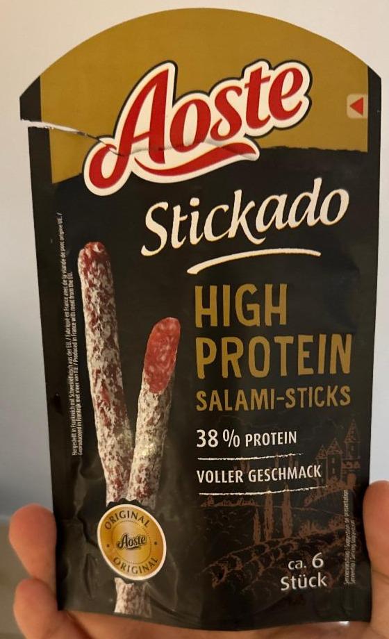 Fotografie - Stickado High Protein Salami-Sticks Aoste