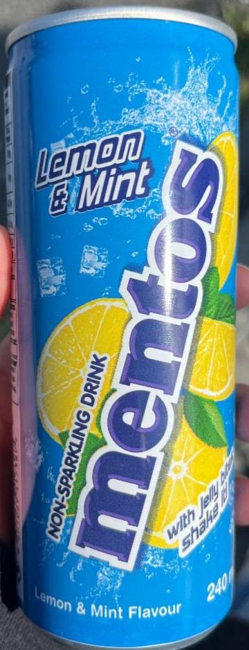 Fotografie - Non-sparkling drink lemon & mint Mentos