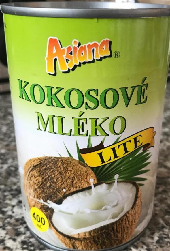 Fotografie - Kokosové mléko se sníženým obsahem tuku Lite Asiana