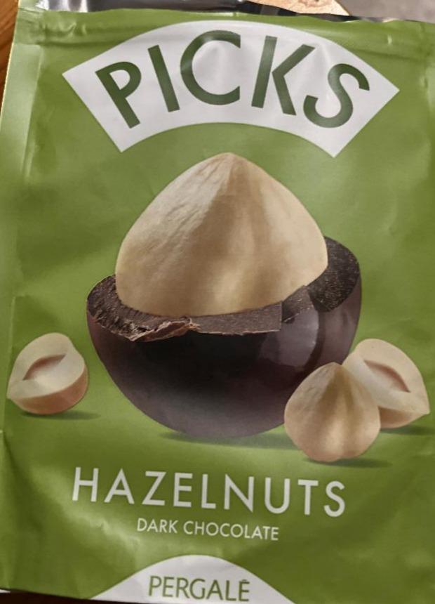 Fotografie - Hazelnuts dark chocolate Picks