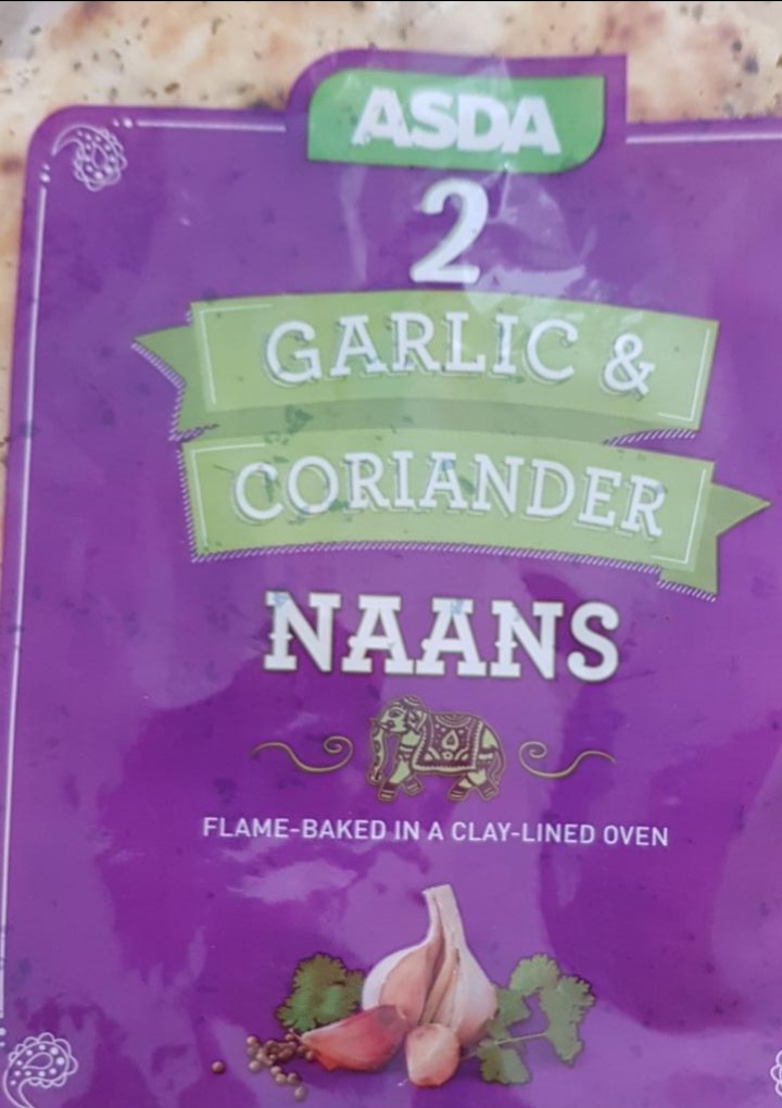 Fotografie - Naans garlic & coriander Asda