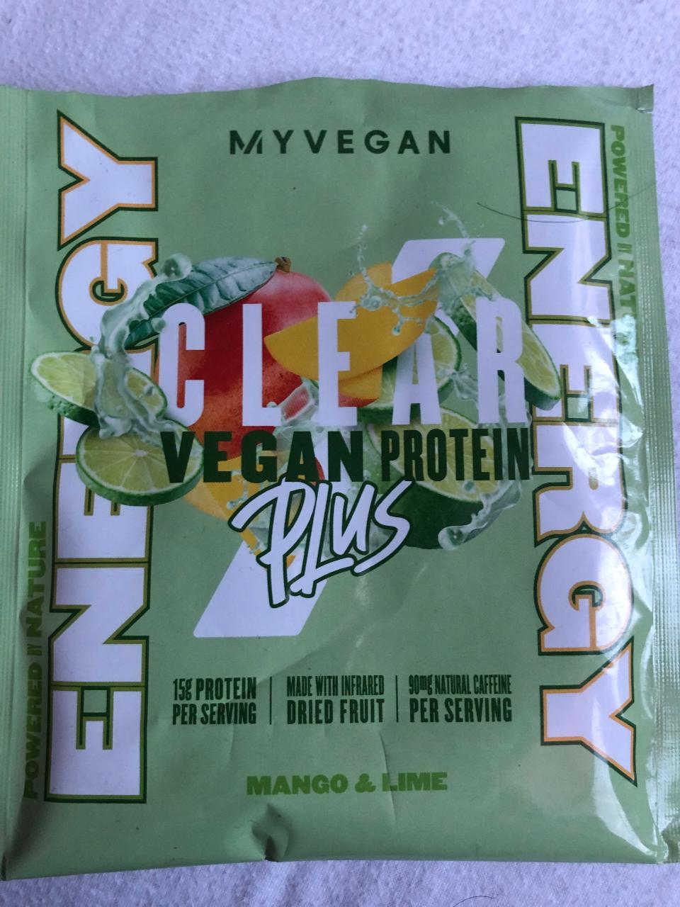 Fotografie - Clear vegan protein plus Mango & Lime MyVegan