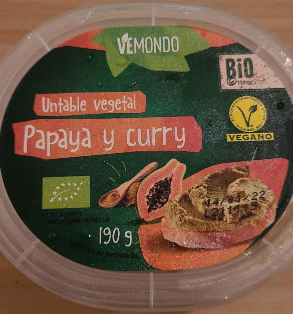 Fotografie - Bio Organic Papaya y curry Vemondo