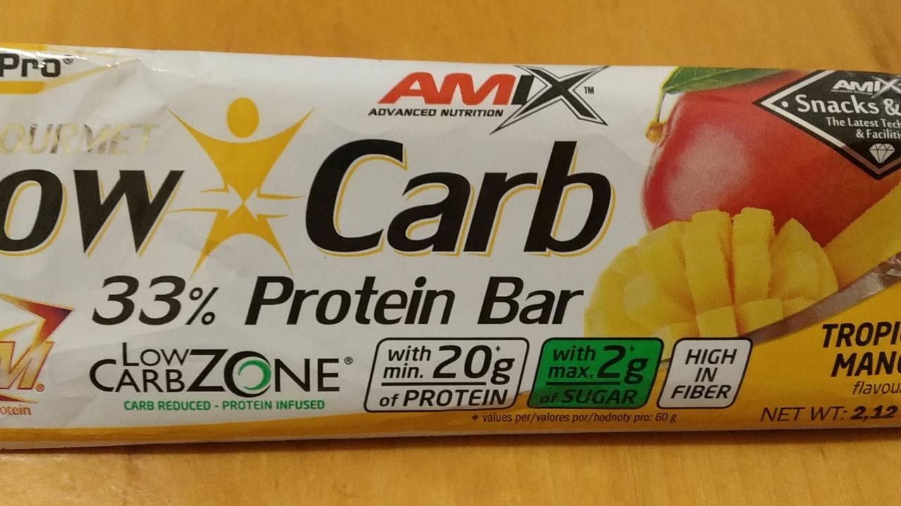 Fotografie - Low-Carb Protein Bar Tropical Mango 33% Amix